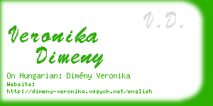 veronika dimeny business card